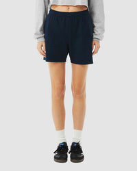 BELLA + CANVAS Women's Cutoff Fleece Shorts - 3787 - Navy