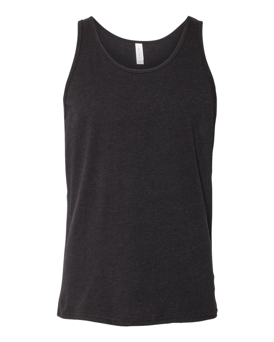 BELLA + CANVAS Unisex Heather CVC Tank - 3480CVC - Black Heather