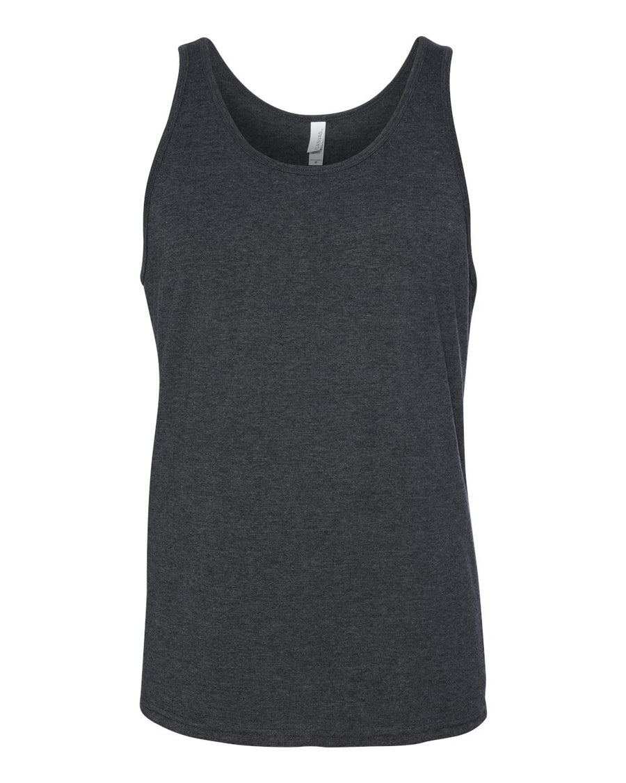 BELLA + CANVAS Unisex Heather CVC Tank - 3480CVC - Dark Grey Heather