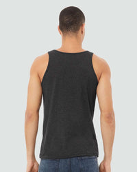 BELLA + CANVAS Unisex Heather CVC Tank - 3480CVC - Dark Grey Heather