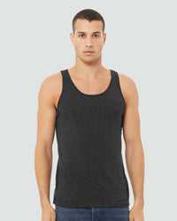 BELLA + CANVAS Unisex Heather CVC Tank - 3480CVC - Dark Grey Heather