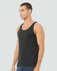 BELLA + CANVAS Unisex Heather CVC Tank - 3480CVC - Dark Grey Heather