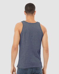 BELLA + CANVAS Unisex Heather CVC Tank - 3480CVC - Heather Navy