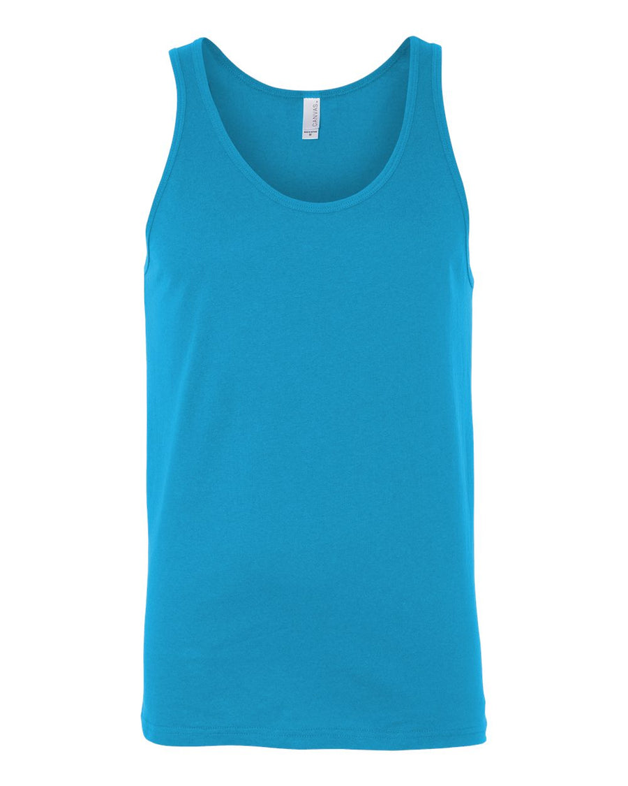 BELLA + CANVAS Unisex Heather CVC Tank - 3480CVC - Neon Blue