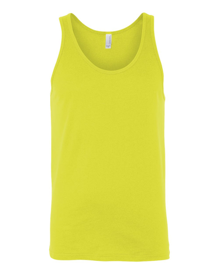 BELLA + CANVAS Unisex Heather CVC Tank - 3480CVC - Neon Yellow