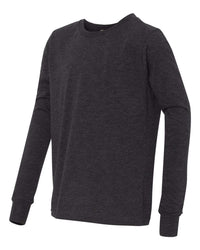 BELLA + CANVAS Youth Triblend Long Sleeve Tee - 3513Y - Charcoal Black Triblend