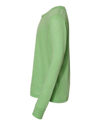 BELLA + CANVAS Youth Triblend Long Sleeve Tee - 3513Y - Green Triblend