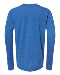 BELLA + CANVAS Youth Triblend Long Sleeve Tee - 3513Y - True Royal Triblend