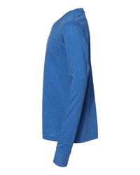 BELLA + CANVAS Youth Triblend Long Sleeve Tee - 3513Y - True Royal Triblend