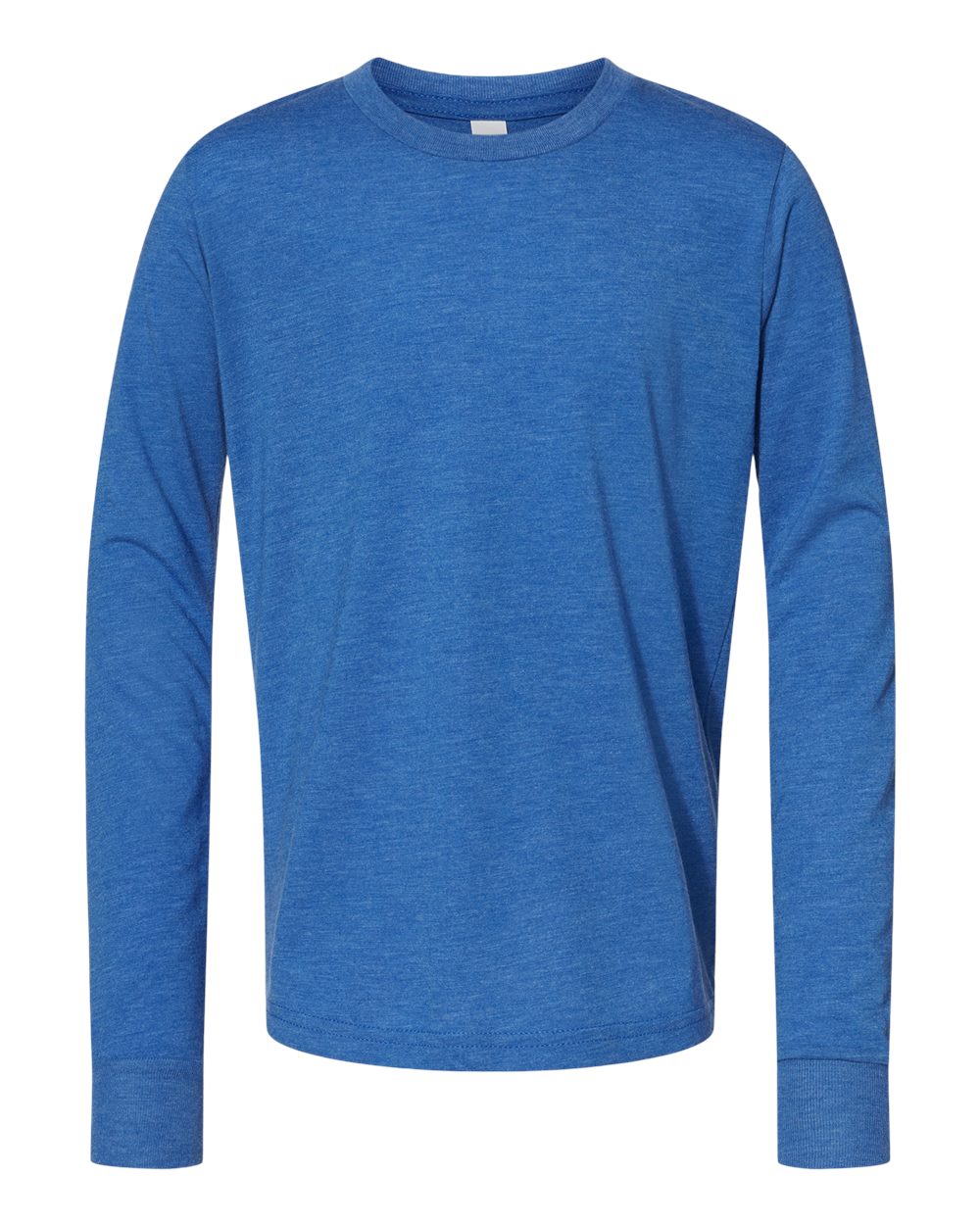 BELLA + CANVAS Youth Triblend Long Sleeve Tee - 3513Y - True Royal Triblend