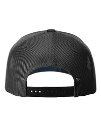 Richardson Five-Panel Printed Trucker Cap - 112PFP - Admiral Duck Camo/ Black