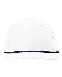 Richardson Five-Panel Classic Rope Cap - 258 - White/ Navy
