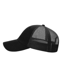 Richardson Garment-Washed Trucker Cap - 111 - Black