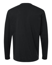 American Apparel Unisex Super Heavyweight Long Sleeve Pocket Tee - 9410 - Black