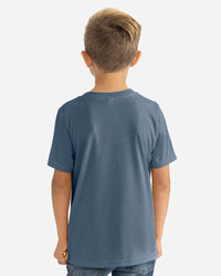 Next Level Youth CVC T-Shirt - 3312 - Heather Slate Blue