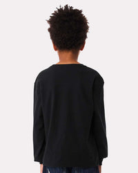 BELLA + CANVAS Youth 6oz. Heavyweight Long Sleeve Tee - 3511Y - Black