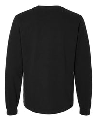 BELLA + CANVAS Unisex Heavyweight Garment-Dyed Long Sleeve Tee - 4851GD - Black