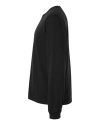 BELLA + CANVAS Unisex Heavyweight Garment-Dyed Long Sleeve Tee - 4851GD - Black