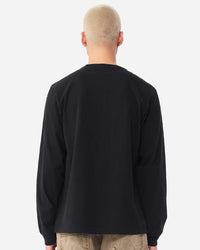 BELLA + CANVAS Unisex Heavyweight Garment-Dyed Long Sleeve Tee - 4851GD - Black