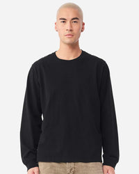 BELLA + CANVAS Unisex Heavyweight Garment-Dyed Long Sleeve Tee - 4851GD - Black