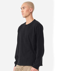 BELLA + CANVAS Unisex Heavyweight Garment-Dyed Long Sleeve Tee - 4851GD - Black