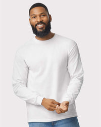 Gildan Unisex Heavy Cotton™ Long Sleeve T-Shirt - 5400 - White