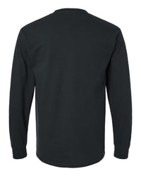 Gildan Unisex Ultra Cotton® Long Sleeve Pocket T-Shirt - 2410 - Black