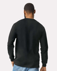 Gildan Unisex Ultra Cotton® Long Sleeve Pocket T-Shirt - 2410 - Black