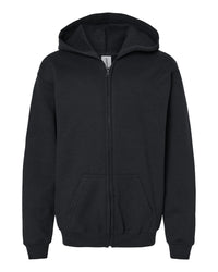 Gildan Youth Heavy Blend™ Full-Zip Hooded Sweatshirt - 18600B - Black