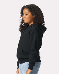 Gildan Youth Heavy Blend™ Full-Zip Hooded Sweatshirt - 18600B - Black