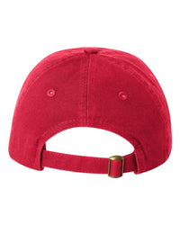 Valucap Youth Small Fit Bio-Washed Dad Hat - VC300Y - Red
