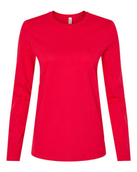 BELLA + CANVAS Women’s Jersey Long Sleeve Tee - 6500 - Red