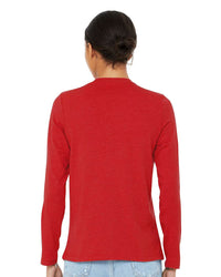 BELLA + CANVAS Women’s Jersey Long Sleeve Tee - 6500 - Red