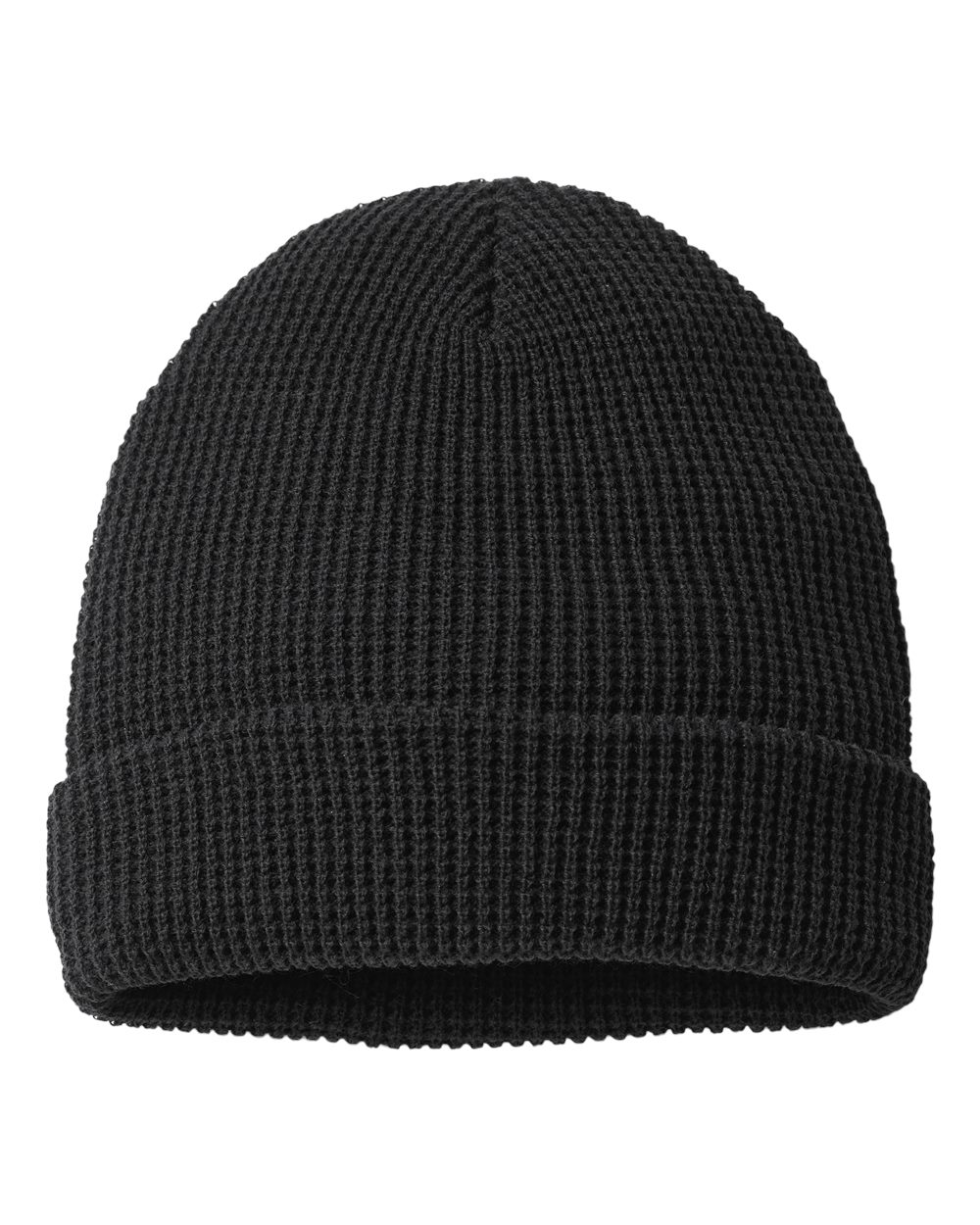 Richardson Waffle Cuffed Beanie - 146R - Black