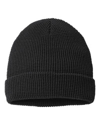 Richardson Waffle Cuffed Beanie - 146R - Black