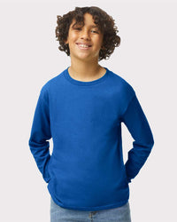 Gildan Youth Heavy Cotton™ Long Sleeve T-Shirt - 5400B - Royal