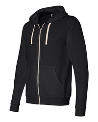 BELLA + CANVAS Unisex Triblend Sponge Fleece Full-Zip Hoodie Sweatshirt - 3909 - Solid Black Triblend