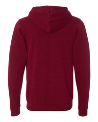 BELLA + CANVAS Unisex Triblend Sponge Fleece Full-Zip Hoodie Sweatshirt - 3909 - Cardinal Triblend