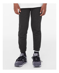 BELLA + CANVAS Youth Jogger Sweatpants - 3727Y - Dark Grey Heather
