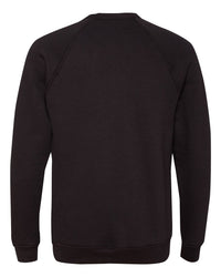 BELLA + CANVAS Unisex Sponge Fleece Raglan Crewneck Sweatshirt - 3901 - Black