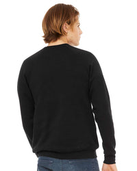 BELLA + CANVAS Unisex Sponge Fleece Raglan Crewneck Sweatshirt - 3901 - Black