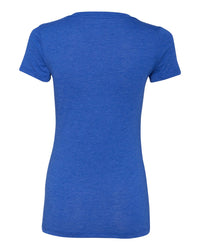 BELLA + CANVAS Women’s Triblend Deep V-Neck Tee - 8435 - True Royal Triblend
