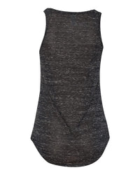 BELLA + CANVAS Women's Flowy V-Neck Tank - 8805 - Black Marble