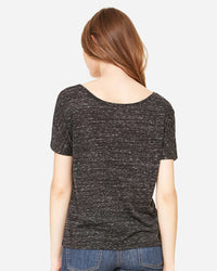 BELLA + CANVAS Women’s Slouchy Tee - 8816 - Black Marble