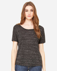 BELLA + CANVAS Women’s Slouchy Tee - 8816 - Black Marble