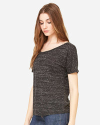 BELLA + CANVAS Women’s Slouchy Tee - 8816 - Black Marble