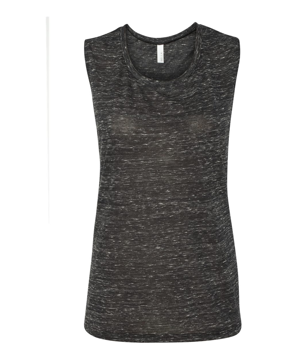 BELLA + CANVAS Women's Flowy Scoop Muscle Tank - 8803 - Black Marble