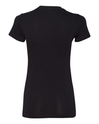 BELLA + CANVAS Women's Slim Fit Tee - 6004 - Solid Black Blend