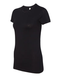 BELLA + CANVAS Women's Slim Fit Tee - 6004 - Solid Black Blend
