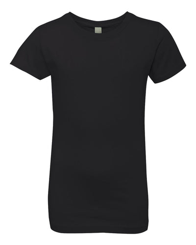Next Level Girls’ Cotton Princess T-Shirt - 3710 - Black